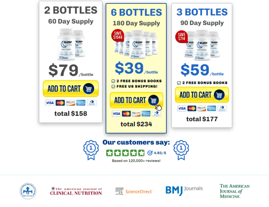 Sleep Lean Limited Time Special Pricing